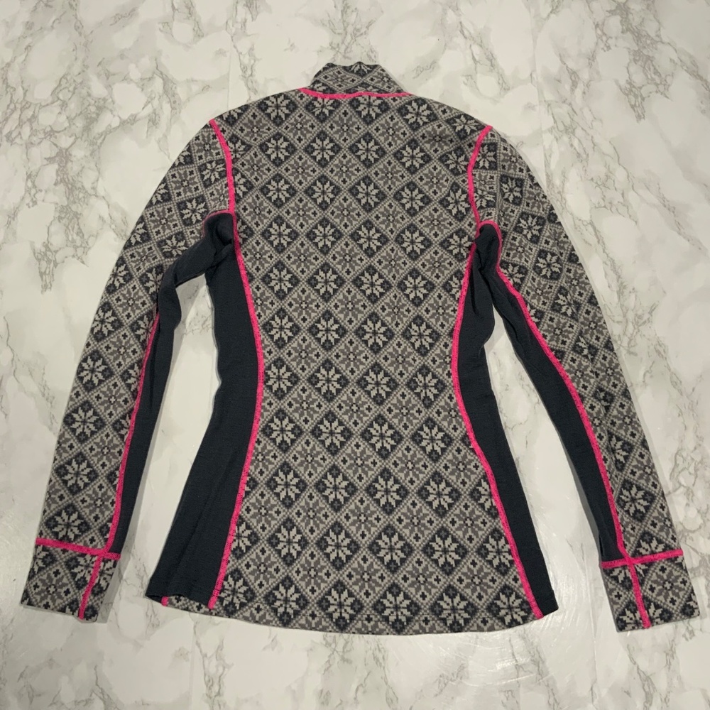 Kari Traa Sz M Rose half Zip Pullover Baselayer Top Shirt - Picture 6 of 8